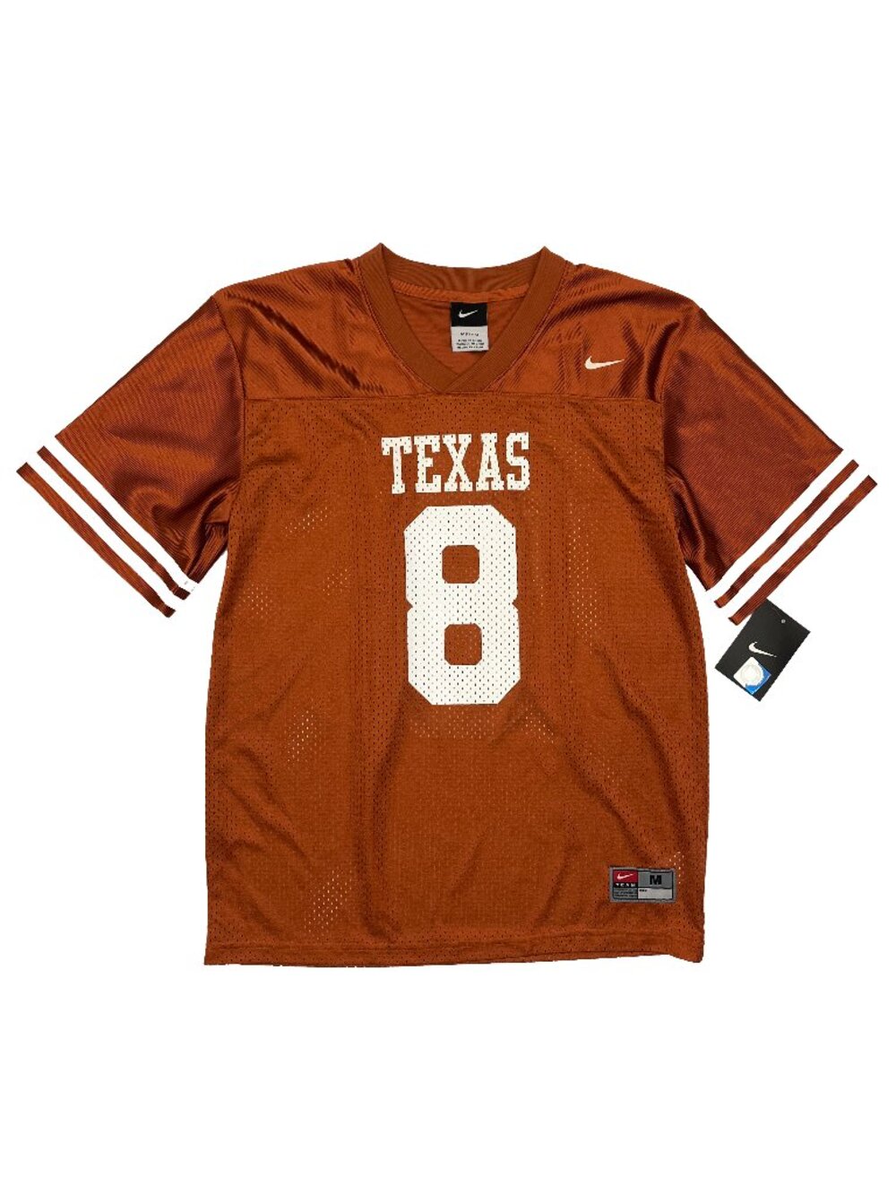 Nike NEW NWT Texas Longhorns #8 Football Jersey Youth Boys Girls M 12/14